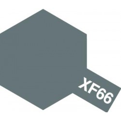 Peinture pour maquette plastique. La couleur est XF66 Gris clair mat 10 ml de la marque Tamiya (81766)