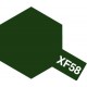 Peinture pour maquette plastique. La couleur est XF58 Vert olive foncé mat de la marque Tamiya (81758)