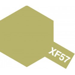 Peinture pour maquette plastique. La couleur est XF57 Chamois mat de la marque Tamiya (81757)