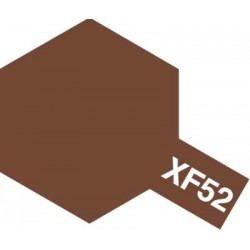 Peinture pour maquette plastique. La couleur est XF52 Terre mat de la marque Tamiya (81752)