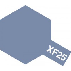 Peinture pour maquette plastique. La couleur est XF25 Gris mer clair 10 ml de la marque Tamiya (81725)