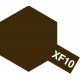 Peinture pour maquette plastique. La couleur est XF10 Brun mat 10 ml de la marque Tamiya (81710)