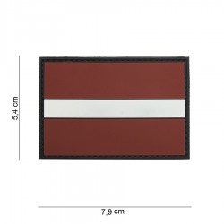 Patch 3D PVC Lettonie avec velcro de la marque 101 Inc (444110-4010)