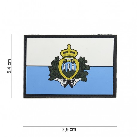 Patch 3D PVC San Marin avec velcro de la marque 101 Inc (444110-4013)