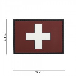 Patch 3D PVC Suisse avec velcro de la marque 101 Inc (444110-4017)