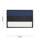 Patch 3D PVC Estonie avec velcro de la marque 101 Inc (444110-4022)