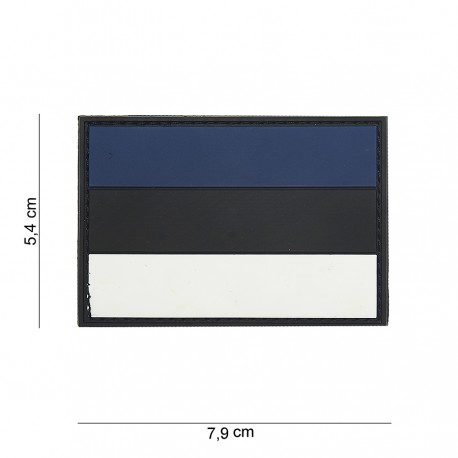 Patch 3D PVC Estonie avec velcro de la marque 101 Inc (444110-4022)