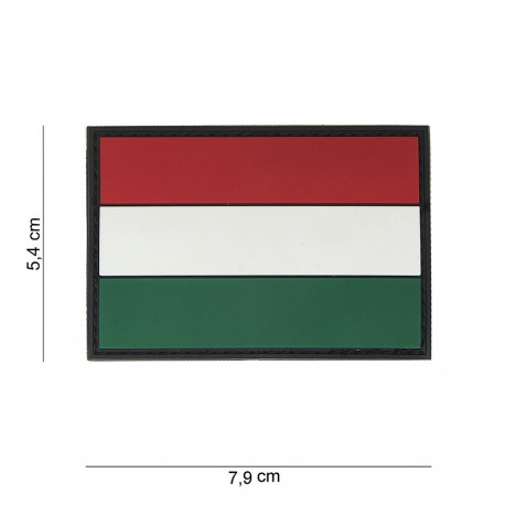 Patch 3D PVC Hongrie avec velcro de la marque 101 Inc (444110-4049)