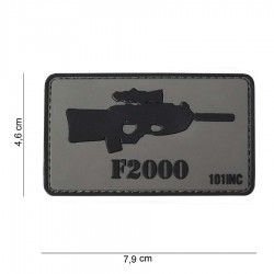 Patch 3D PVC F2000 avec velcro de la marque 101 Inc (444130-3757)