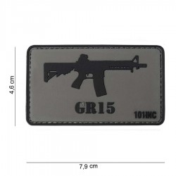 Patch 3D PVC GR15 avec velcro de la marque 101 Inc (444130-3759)