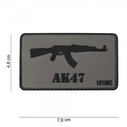 Patch 3D PVC AK47 avec velcro de la marque 101 Inc (444130-3763)