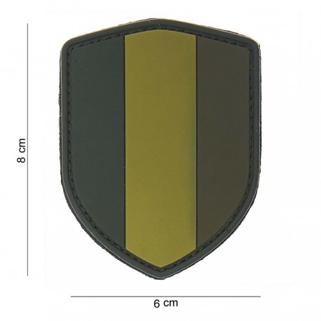 Patch 3D PVC Ecusson Belgique avec velcro de la marque 101 Inc (444130-3776)