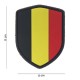 Patch 3D PVC Shield Belgium avec velcro de la marque 101 Inc (444130-3781)