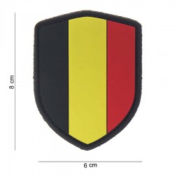 Patch 3D PVC Shield Belgium avec velcro de la marque 101 Inc (444130-3781)