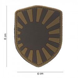 Patch 3D PVC Shield Japanese war avec velcro de la marque 101 Inc (444130-3787)