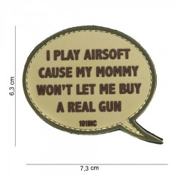 Patch 3D PVC I play airsoft