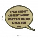 Patch 3D PVC I play airsoft