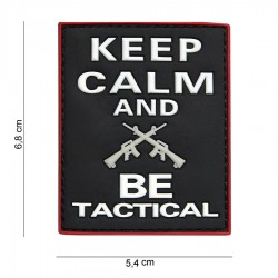 Patch 3D PVC Keep calm and be tactical avec velcro de la marque 101 Inc (444130-3960)