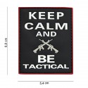 Patch 3D PVC Keep calm and be tactical