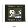 Patch 3D PVC Natural born