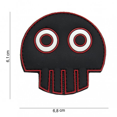 Patch 3D PVC Big eye skull avec velcro de la marque 101 Inc (444130-3967)