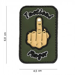 Patch 3D PVC Tactical finger avec velcro de la marque 101 Inc (444130-3968)