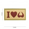 Patch 3D PVC I love boobies