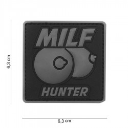 Patch 3D PVC Milf hunter avec velcro de la marque 101 Inc (444130-3982)