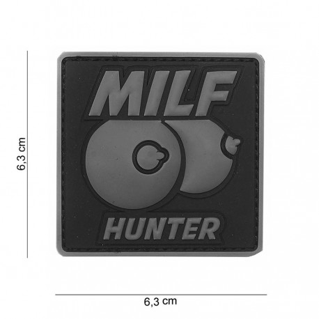 Patch 3D PVC Milf hunter avec velcro de la marque 101 Inc (444130-3982)