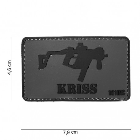 Patch 3D PVC Kriss avec velcro de la marque 101 Inc (444130-4027)