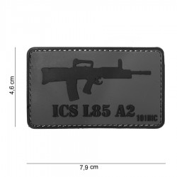 Patch 3D PVC ICS L85 A2 avec velcro de la marque 101 Inc (444130-4028)