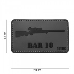 Patch 3D PVC BAR 10 avec velcro de la marque 101 Inc (444130-4031)