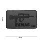 Patch 3D PVC FAMAS avec velcro de la marque 101 Inc (444130-4032)