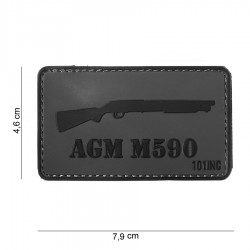 Patch 3D PVC AGM M590 avec velcro de la marque 101 Inc (444130-4037)