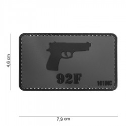 Patch 3D PVC 92F avec velcro de la marque 101 Inc (444130-4039)