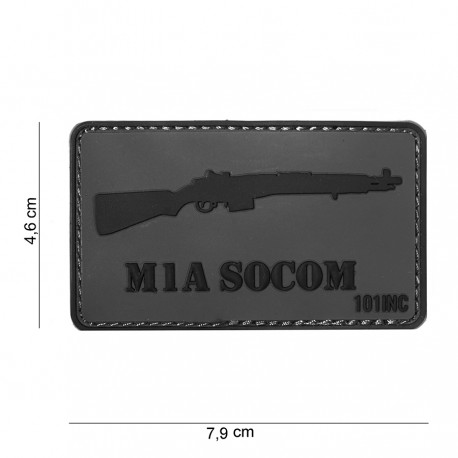 Patch 3D PVC M1A socom avec velcro de la marque 101 Inc (444130-4044)