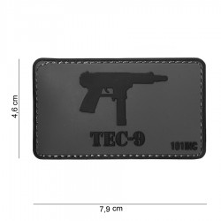 Patch 3D PVC TEC-9 avec velcro de la marque 101 Inc (444130-4045)