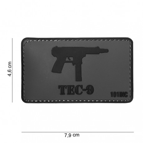 Patch 3D PVC TEC-9 avec velcro de la marque 101 Inc (444130-4045)