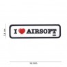 Patch 3D PVC I love airsoft