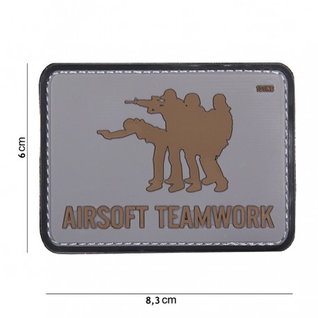 Patch 3D PVC Airsoft teamwork avec velcro de la marque 101 Inc (444130-4083)