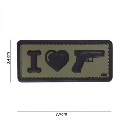 Patch 3D PVC I love my sidearm