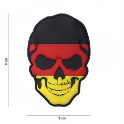 Patch 3D PVC Skull Germany avec velcro de la marque 101 Inc (444130-5016)