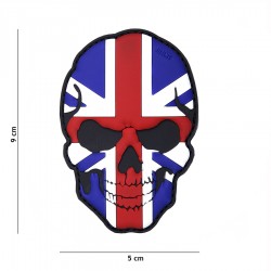 Patch 3D PVC Skull UK avec velcro de la marque 101 Inc (444130-5018)