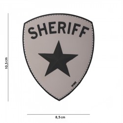 Patch 3D PVC Sheriff avec velcro de la marque 101 Inc (444130-5022)