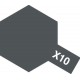 Peinture X10 Gris acier brillant 10 ml