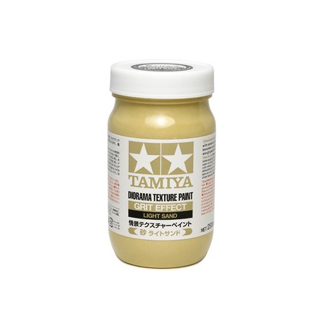 Peinture texture pour diorama. La couleur est Sable 250 ml de la marque Tamiya (87122)