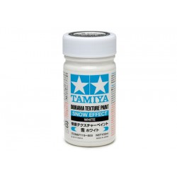 Peinture texture pour diorama. La couleur est Neige 250 ml de la marque Tamiya (87119)