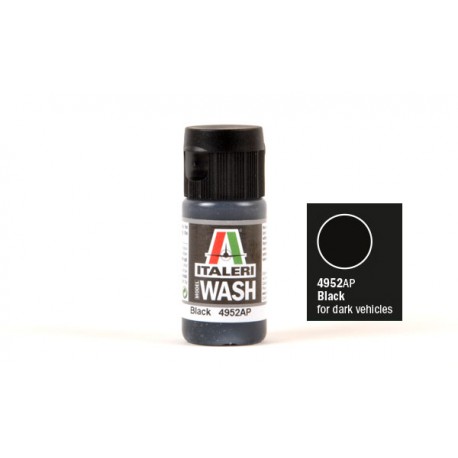 Jus pour maquette plastique. La couleur est noir. La contenance du pot est de 20 ml. La marque est Italeri (4952AP)