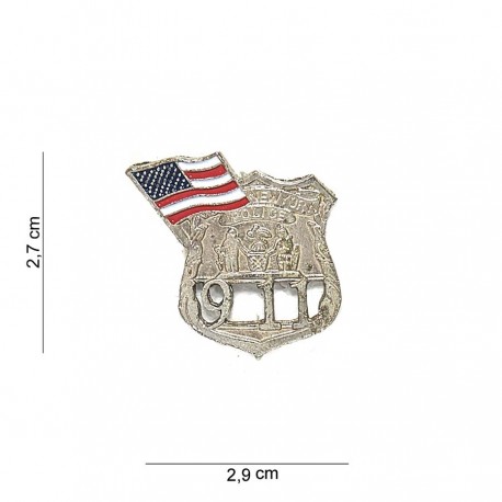 Badge métal New york police de la marque 101 Inc (7034 | 441004-1298)