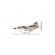Jeu de briques – Avion de chasse Dassault Mirage IIIC de la marque Cobi (5818)